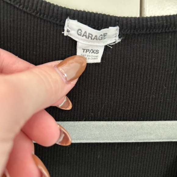 Garage Black Ribbed Bodycon Dress - Picture 3 of 3